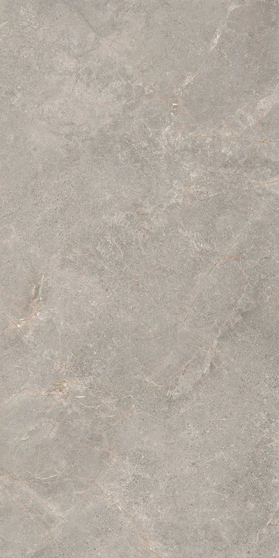 Piastrella Glow Stone Pearl di Herberia Ceramiche in gres porcellanato effetto pietra con riflessi metallici 60x120 cm per pavimenti e rivestimenti contemporanei