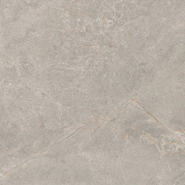 Piastrella Glow Stone Pearl di Herberia Ceramiche in gres porcellanato effetto pietra con riflessi metallici 60x60 cm per pavimenti e rivestimenti contemporanei