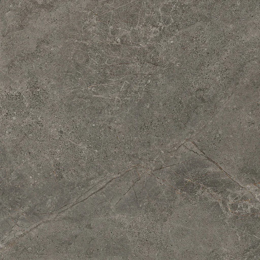 Piastrella Glow Stone Carbon di Herberia Ceramiche in gres porcellanato effetto pietra con riflessi metallici 60x60 cm per pavimenti e rivestimenti contemporanei