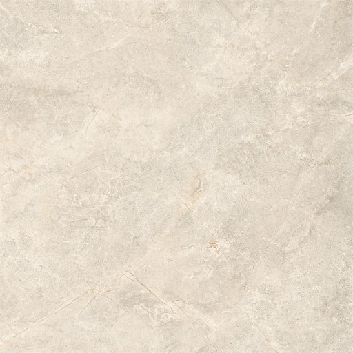 Piastrella Glow Stone Ivory di Herberia Ceramiche in gres porcellanato effetto pietra con riflessi metallici 120x120 cm per pavimenti e rivestimenti contemporanei