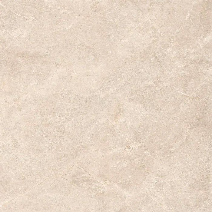 Piastrella Glow Stone Sand di Herberia Ceramiche in gres porcellanato effetto pietra con riflessi metallici 120x120 cm per pavimenti e rivestimenti contemporanei