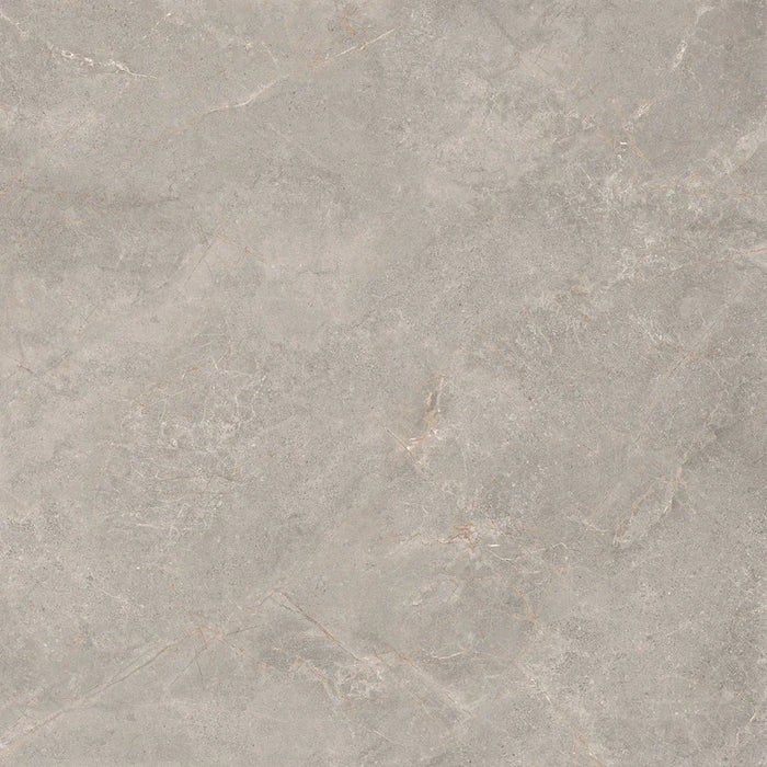 Piastrella Glow Stone Pearl di Herberia Ceramiche in gres porcellanato effetto pietra con riflessi metallici 120x120 cm per pavimenti e rivestimenti contemporanei