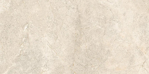 Piastrella Glow Stone Ivory di Herberia Ceramiche in gres porcellanato effetto pietra con riflessi metallici 30x60 cm per pavimenti e rivestimenti contemporanei