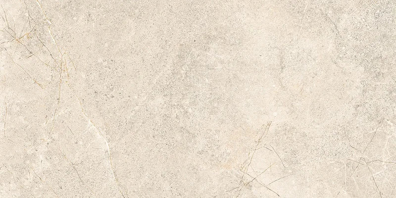 Piastrella Glow Stone Ivory di Herberia Ceramiche in gres porcellanato effetto pietra con riflessi metallici 30x60 cm per pavimenti e rivestimenti contemporanei