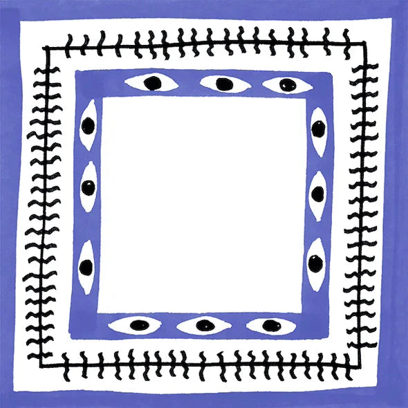Piastrelle lucide in gres decorate con disegni colorati ispirati a festival, formato 10x10 cm, collezione Stories di 41zero42, colore Caravan Lux