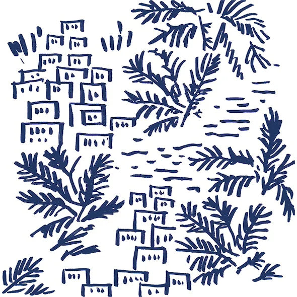 Piastrelle opache in gres decorate con disegni colorati ispirati alla Costiera Amalfitana, formato 10x10 cm, collezione Stories di 41zero42, colore Costiera Matte