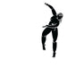 Piastrelle Lucide in gres decorate con silhouette danzanti nere, formato 10x10 cm, collezione Stories di 41zero42, colore Dance Lux