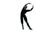 Piastrelle Lucide in gres decorate con silhouette danzanti nere, formato 10x10 cm, collezione Stories di 41zero42, colore Dance Lux