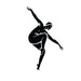 Piastrelle opache in gres decorate con silhouette danzanti nere, formato 10x10 cm, collezione Stories di 41zero42, colore Dance Matte