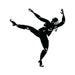 Piastrelle Lucide in gres decorate con silhouette danzanti nere, formato 10x10 cm, collezione Stories di 41zero42, colore Dance Lux