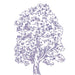 Piastrelle lucide in gres decorate con disegni a penna blu, formato 10x10 cm, collezione Stories di 41zero42, colore Eddie Lux