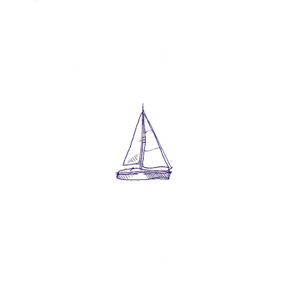 Piastrelle opache in gres decorate con disegni a penna blu, formato 10x10 cm, collezione Stories di 41zero42, colore Eddie Matte