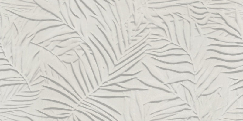 Rivestimento ceramico 60x120 cm della collezione Ludo, colore Felce 3D Avorio di Ceramica Rondine.