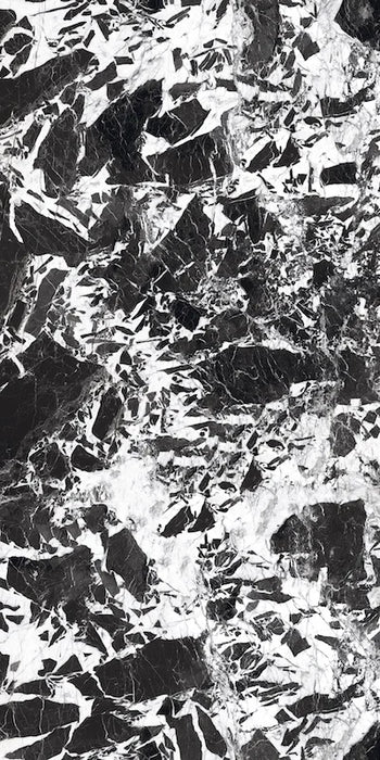 Piastrelle Supreme di 41zero42 in gres porcellanato effetto marmo bianco e nero 60x120 cm per pavimenti e rivestimenti moderni