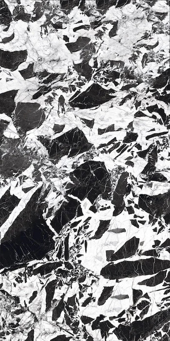Piastrelle Supreme di 41zero42 in gres porcellanato effetto marmo bianco e nero 60x120 cm per pavimenti e rivestimenti moderni