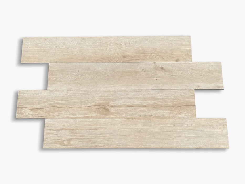 Foto piastrella in gres porcellanato effetto legno, collezione savage di savoia italia colore almond 20x120 rettificato 2