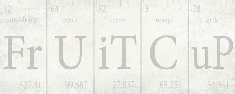 Dettaglio piastrella da rivestimento Cucina effetto cemento con decoro a parole della collezione Soho di Paul & Co Ceramiche, formato 20x50, colore Chef Ice