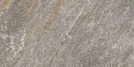 Dettaglio piastrella in gres porcellanato effetto pietra naturale quarzite della Collezione Stonequartz di Alfalux, formato 30x60 rettificato, colore Grigio