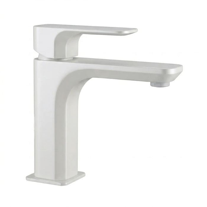 miscelatore per lavabo di design della serie Minerva di matericaSHOP, SERIE TIARA DI DANIEL RUBINETTERIE. Finitura nero opaco