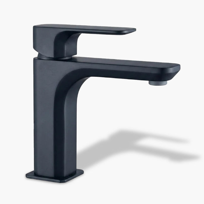 Minerva - Miscelatore per lavabo Senza Scarico Nero Opaco
