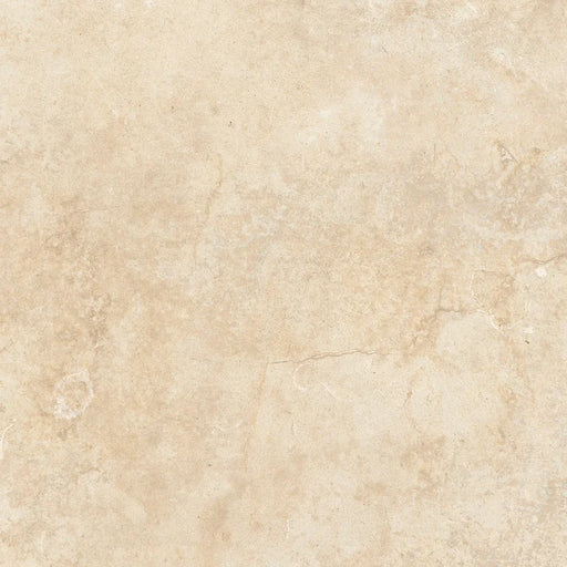 Piastrella in gres porcellanato effetto pietra leccese della collezione Terre d'Otranto di Ceramica Rondine, formato 40x40 cm con bordo naturale, colore Blend