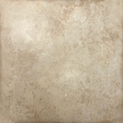 Piastrella semilucida in gres porcellanato effetto pietra leccese della collezione Terre d'Otranto di Ceramica Rondine, formato 60x60 cm con bordo naturale, colore Blend