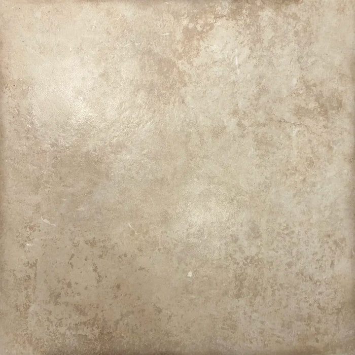 Piastrella semilucida in gres porcellanato effetto pietra leccese della collezione Terre d'Otranto di Ceramica Rondine, formato 60x60 cm con bordo naturale, colore Blend