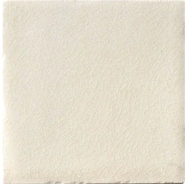 Dettaglio piastrella per rivestimento in ceramica Craquelé effetto fatto a a mano lucido 15x15 cm della collezione The Traditional Style, colore Ivory di Ceramica Settecento