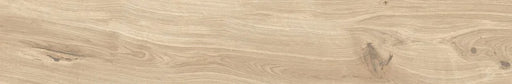 Piastrella per pavimento e rivestimento in gres porcellanato effetto legno tradizionale dal carattere rustico della collezione Timeless di Ceramica Rondine, formato 24x150 cm, colore Ecrù