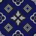 Piastrella per rivestimenti in gres porcellanato effetto mosaico, formato 120x120 cm, colore blu, bianco e nero, Two Decoro 05 di 41zero42