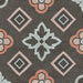 Piastrella per rivestimenti in gres porcellanato effetto mosaico, formato 120x120 cm, colore antracite, azzurro e rosa, Two Decoro 06 di 41zero42