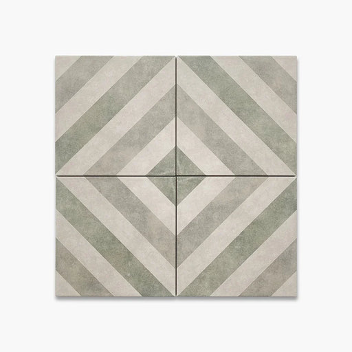 Dettaglio Piastrella da pavimento e rivestimento in gres porcellanato serie Talé di Savoia Italia, Decoro effetto cementina Pachino formato 21x21 