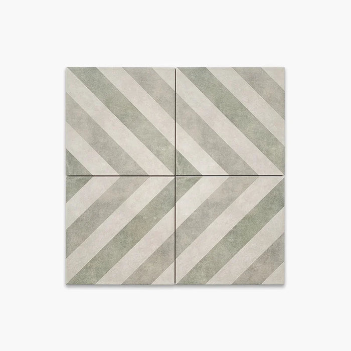 Dettaglio Piastrella da pavimento e rivestimento in gres porcellanato serie Talé di Savoia Italia, Decoro effetto cementina Pachino formato 21x21 