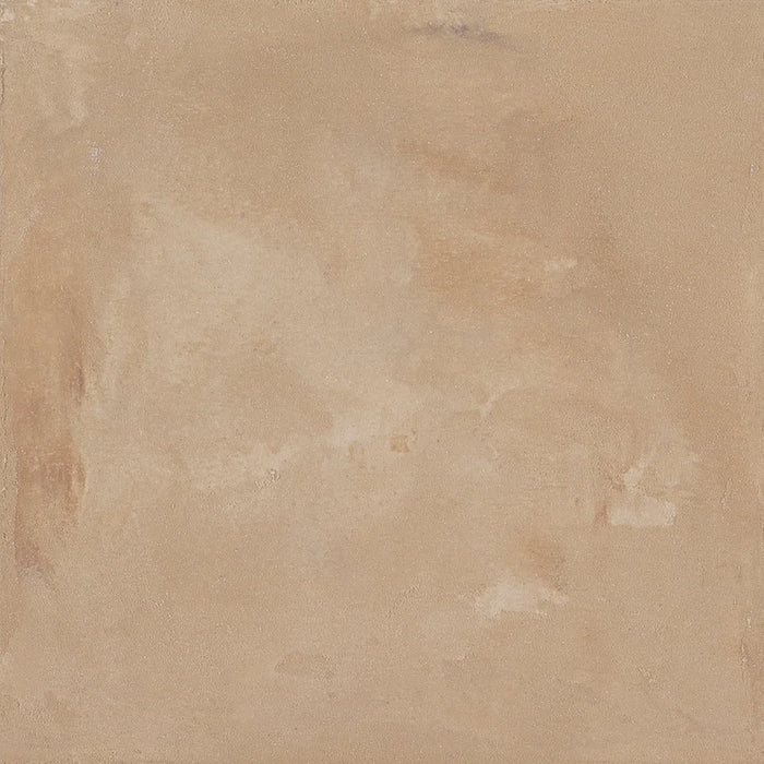 Dettaglio Piastrella da pavimento e rivestimento in gres porcellanato serie Terra di Marca Corona, effetto cotto, formato 20x20 cm, Colore Ocra