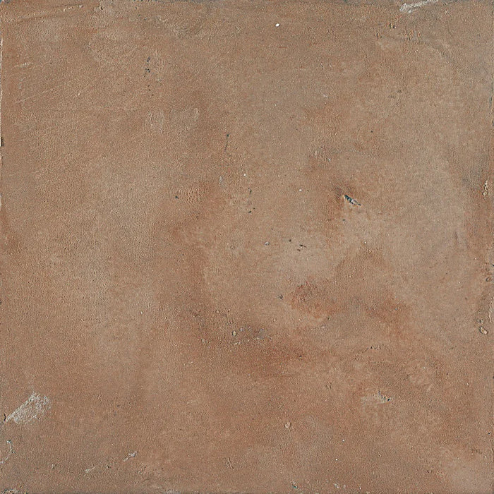 Dettaglio Piastrella da pavimento e rivestimento in gres porcellanato serie Terra di Marca Corona, effetto cotto, formato 20x20 cm, Colore Rosso