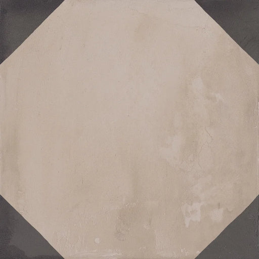 Dettaglio Piastrella da pavimento e rivestimento in gres porcellanato serie Terra di Marca Corona, effetto cementine, formato 20x20 cm, Colore Ottagono Freddo