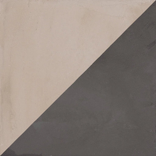 Dettaglio Piastrella da pavimento e rivestimento in gres porcellanato serie Terra di Marca Corona, effetto cementine, formato 20x20 cm, Colore Triangolo Freddo