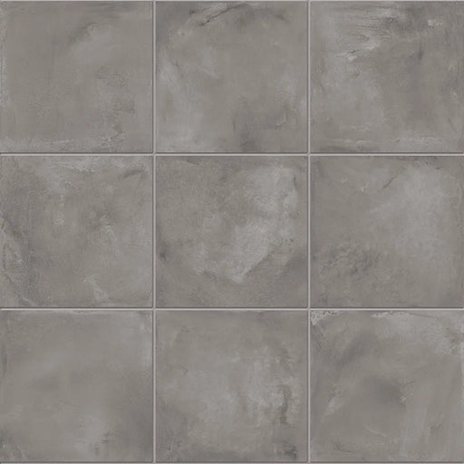 Dettaglio Piastrella da pavimento e rivestimento in gres porcellanato serie Terra di Marca Corona, effetto cotto, formato 20x20 cm, Colore Antracite