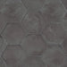 Dettaglio Piastrella da pavimento e rivestimento in gres porcellanato serie Terra di Marca Corona, effetto cotto, formato esagonale 25x21.6 cm, Colore Nero Esagona