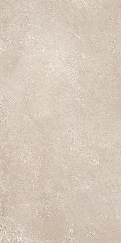Piastrella per pavimento interno in gres porcellanato effetto cemento spatolato della collezione Terre Vive di Savoia Italia, formato 60x120 cm, colore Argilla