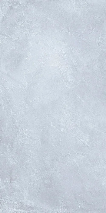 Piastrella per pavimento interno in gres porcellanato effetto cemento spatolato della collezione Terre Vive di Savoia Italia, formato 60x120 cm, colore Cielo