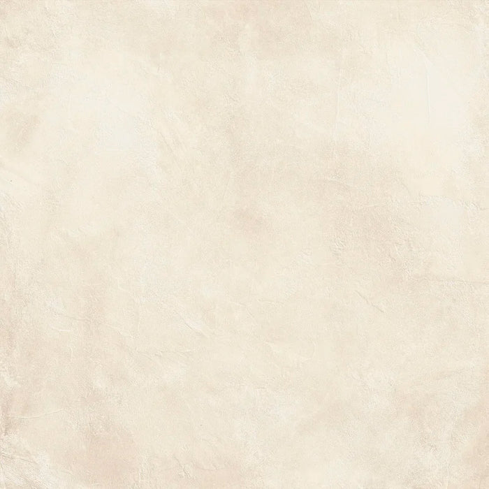 Piastrella per pavimento interno in gres porcellanato effetto cemento spatolato della collezione Terre Vive di Savoia Italia, formato 90x90 cm, colore Corda