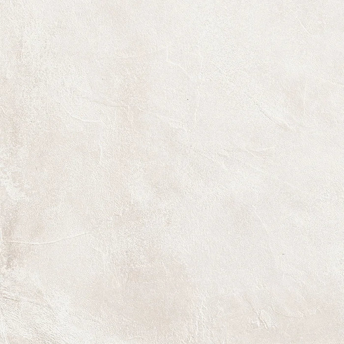 Piastrella per pavimento interno in gres porcellanato effetto cemento spatolato della collezione Terre Vive di Savoia Italia, formato 60x60 cm, colore Gesso