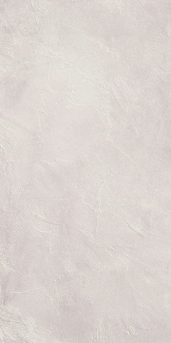 Piastrella per pavimento interno in gres porcellanato effetto cemento spatolato della collezione Terre Vive di Savoia Italia, formato 60x120 cm, colore Perla