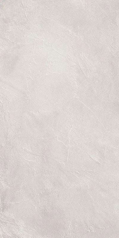Piastrella per pavimento interno in gres porcellanato effetto cemento spatolato della collezione Terre Vive di Savoia Italia, formato 60x120 cm, colore Perla