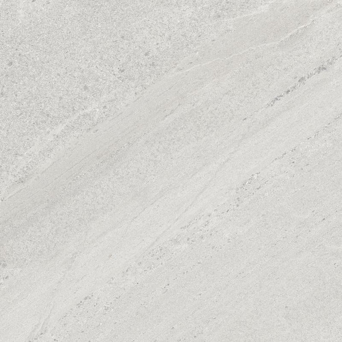 Dettaglio piastrella per pavimenti e rivestimenti in gres porcellanato smaltato effetto pietra piasentina della collezione Trex di Paul & Co Ceramiche, formato 60x60 rettificato, colore ice