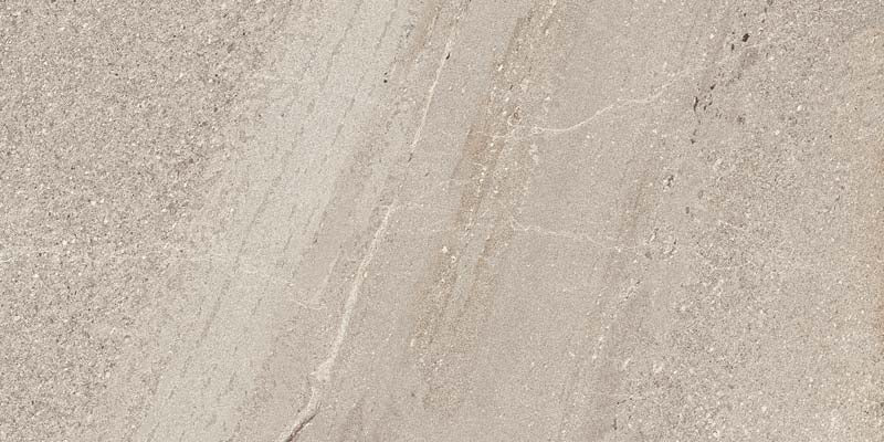 Dettaglio piastrella per pavimenti e rivestimenti in gres porcellanato smaltato effetto pietra piasentina della collezione Trex di Paul & Co Ceramiche, formato 30x60 rettificato, colore Sand