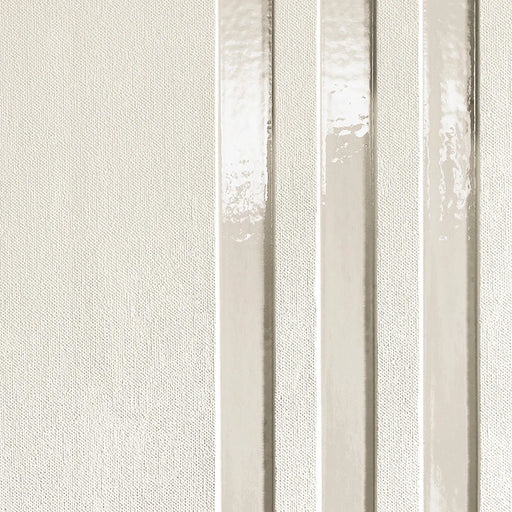 Dettaglio piastrella per rivestimento in gres porcellanato effetto rigato formato 24x72 cm rettificato, collezione Twiga di Ceramica Settecento, colore Canvas