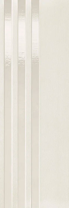 Dettaglio piastrella per rivestimento in gres porcellanato effetto rigato formato 24x72 cm rettificato, collezione Twiga di Ceramica Settecento, colore Canvas