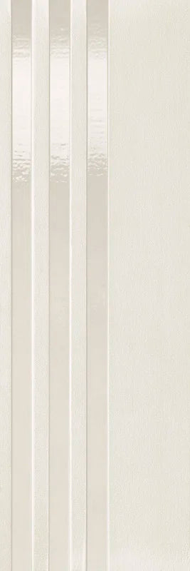 Dettaglio piastrella per rivestimento in gres porcellanato effetto rigato formato 24x72 cm rettificato, collezione Twiga di Ceramica Settecento, colore Canvas